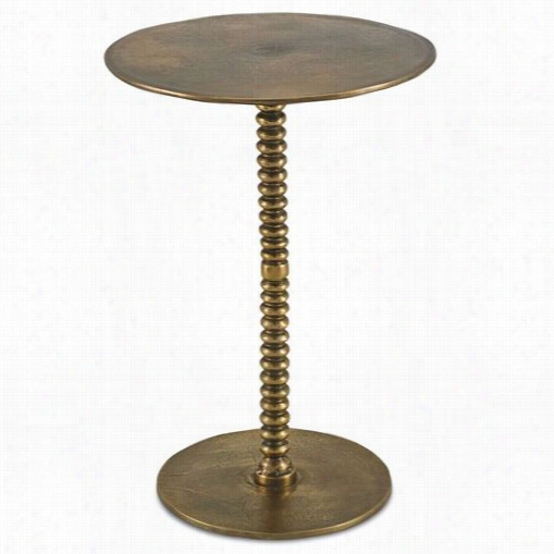 Currey And Company 4188 Dasari Aaccent Tabble In Brass