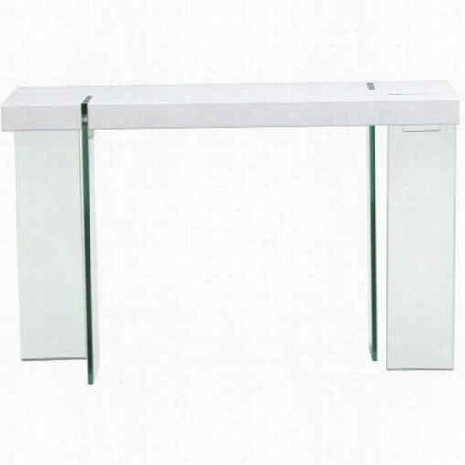 Diamond Sofa Cs776 Glass Leg Console Table