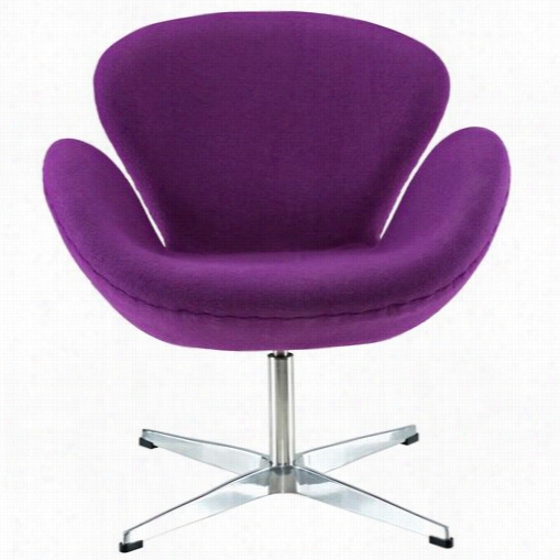 East Aim Imprts Eei-137-prp Wing Chair In Prple