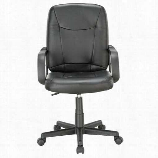 East End Imports Eei-717-blk Turbo Mid Back Padded Office Computer Chair In Vinyl