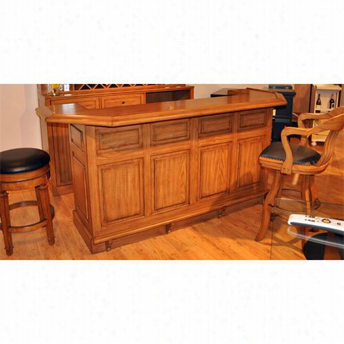 Eci Furntiure 1192-03 Belvedere Bar In Buurnished Oak