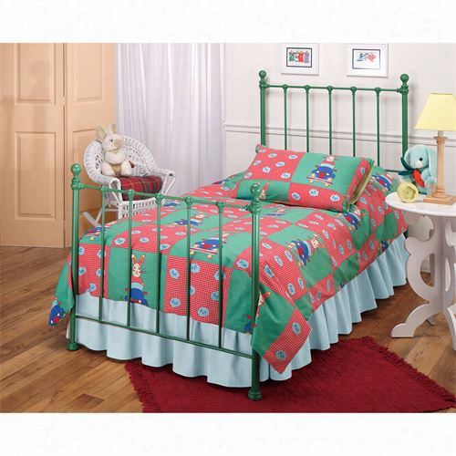 Hillsdale Furiture 1089btwhtr Molly Twin Ed Set In Green With Rrollouttrundle