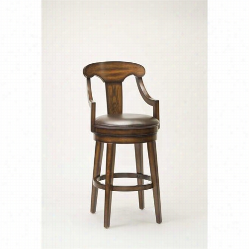 Hillsdale Furniture 4499-830 Upton Swivel Barstool In Rustic Oak