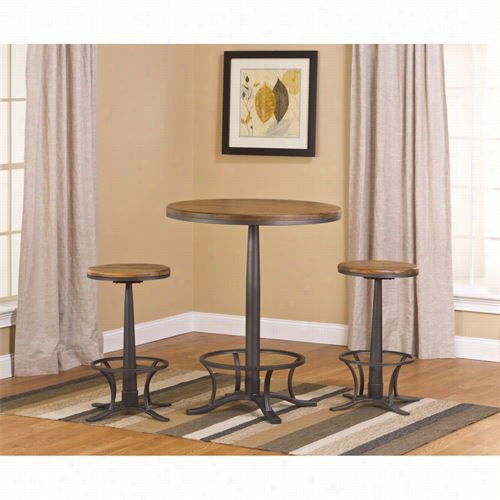 Hillsdale Furniture 5441ptbr Wes Tview Abr  Height Bist Ro Table Upon Rivage Stools