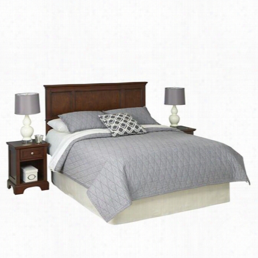 Home Styles 5529-6061 Chesapeake King Headboard And Two Night Stands In Cherry