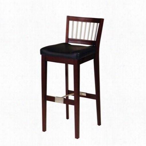 Home Styles 5987-88 Bar Stool With Metal Stretcher In Cherry