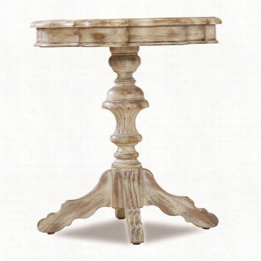 Hooker Furniture 3002-50001 Sanctuary Round Pedestal Accent Table In Dune