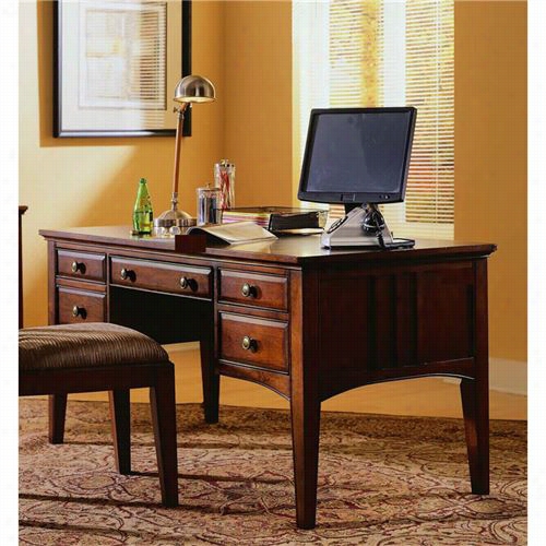 Hooker Furniture 436-10-158 60"" Writing Desk In Dark Wood