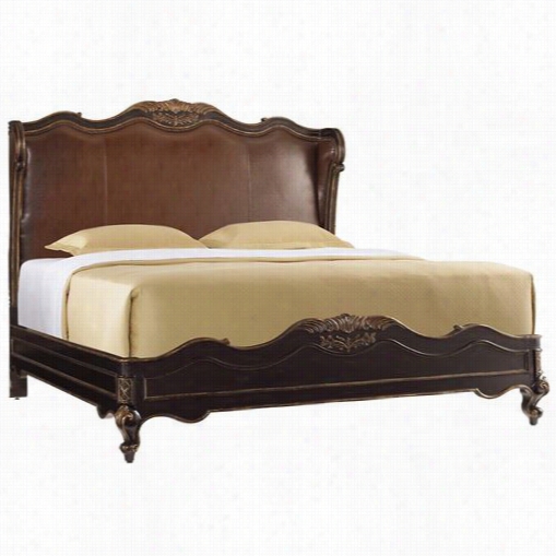 Holker Furniture 5029-90866 Grandover King Upholstered Shelter Bed In Brown