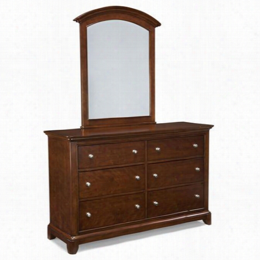 Legacy Classicc Furniture 2980-1100-2880-0100 Impressions Dresser With  Vertical Mirror In Clear Cherry