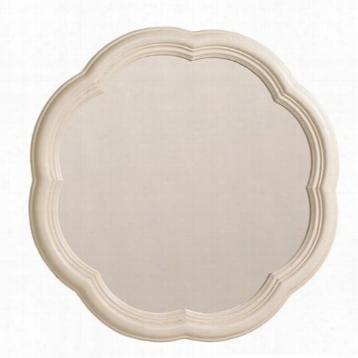 Legacy Classic Furniture 3510-08000 Haven Scalloped Accent Imrror In Buttercream White