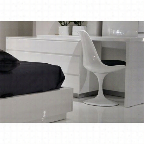 Mobital Savvy-dresser-wh Savvy Extension Dresser In  White With Aliminum Base