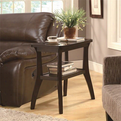 Monarch Speciaoties I338 Accent Side Table In Dark Walnut