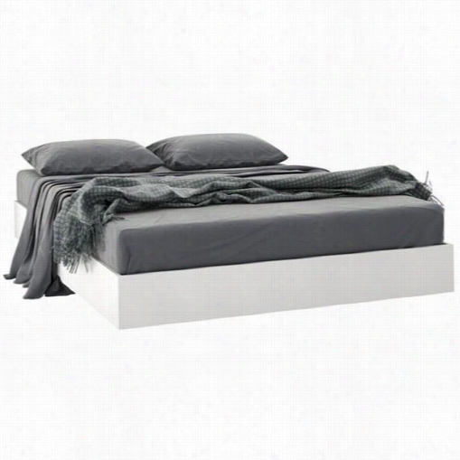 Nexer A 345403 Acapella Full Platform Bed In White