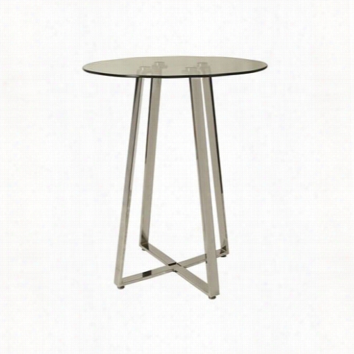 Pastel Furniture Ns-520-3232-ch Nostalgia Pub Table In Chrome