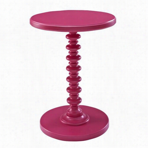 Powell Furniture 142-26 Round Spinlde Table Inb Ubblegum