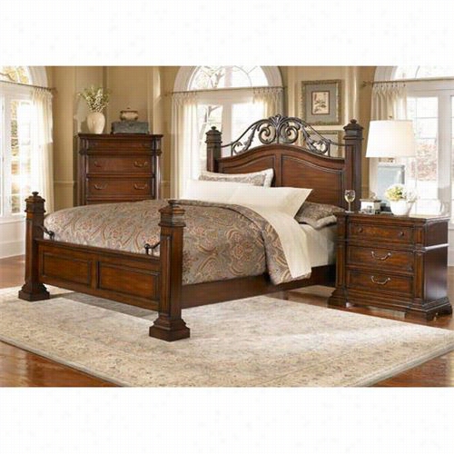 Progressive Furniture P1b6-5.0bed Regency Traditional Quen Bed In Espresso