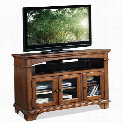 Riverside 655422 Marston 42"" Tv Console In Utledge Burnished Oak