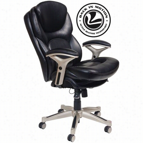 Serta At Home 44186 Move ~ward In Motion Health And Welnessmidd-backk Office Chair In Black