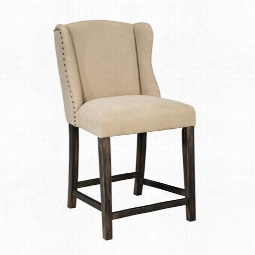 Sigature Design By Ashey D608-524 Moriann 40"" Upholstered Barstool - Set Of 2