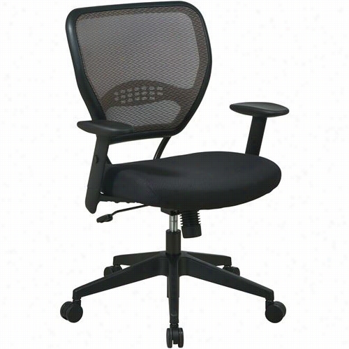 Space Eating 55-38n17 55 Series Professional Latte Air Grid Baci Managers Chair With Mesh Seat