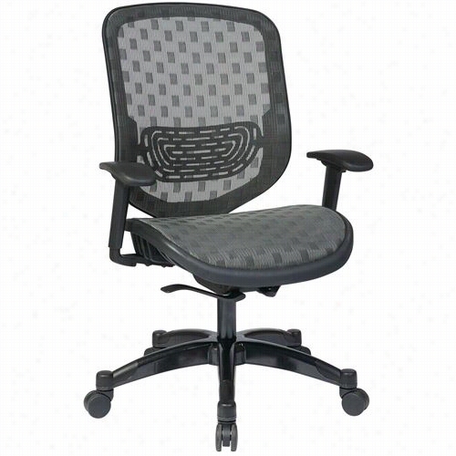 S Pace Seating 829-r22c728p 829 Series Executive Charcoal  Duraflex With Flow-thruechnology Back And Seat Chair