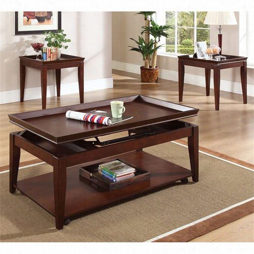 Steve Silver  Cl4500 Clemens 3 Pack Table Set In Mocha Cherry