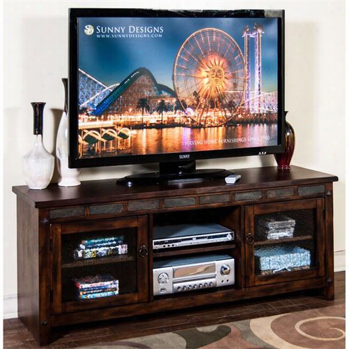 Sunny Designs 3436dc-62 Santafe 62""tv Console Indark Chocolate