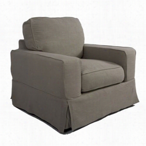 Sunset Trading Su-108520-220591 Americannaa Slip Clveerdchair In Light Gray