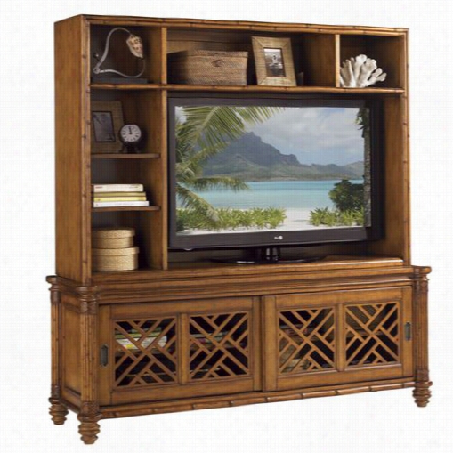 Tommy Bahama 531-919 Island Estate Nevis Media Hutch In Plantaiton/medium Brown