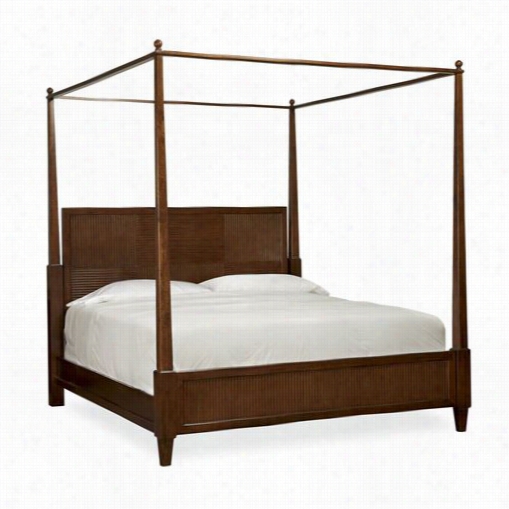 Universal Furniture 3522b0b Silhouette Queen Four Posterr Canopy Bed In Truffle