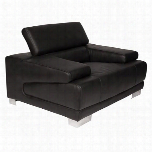 Whiteline Modern Living Ch1083l Mleody Adjusta Ble Headrest Chair