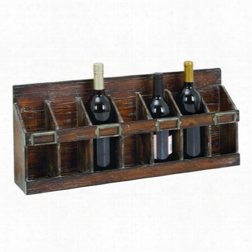 Woodland Imports 54417 Wine Rack With 7 Bottles Hold Ofst Andard Size
