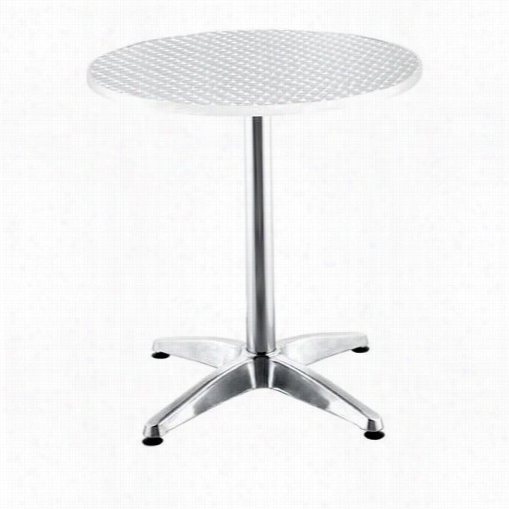 Zuo 700601 Christabel Table Round In Aluminum