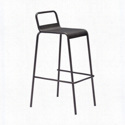 Zuo 98200 Sacc As Barstool In Old Black - Set Of 22