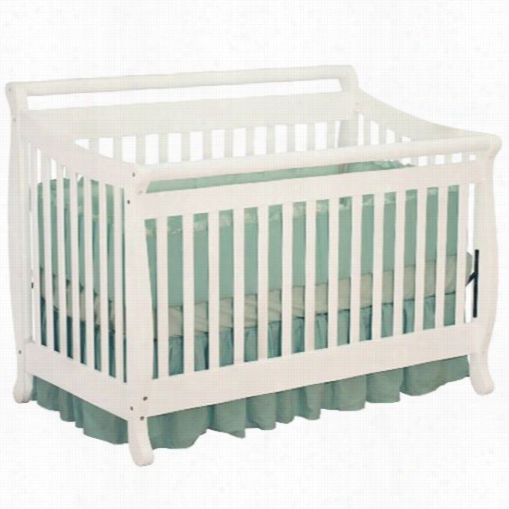 Afg Baby Furniture 4589w Athena Amy Convertible Crib In White