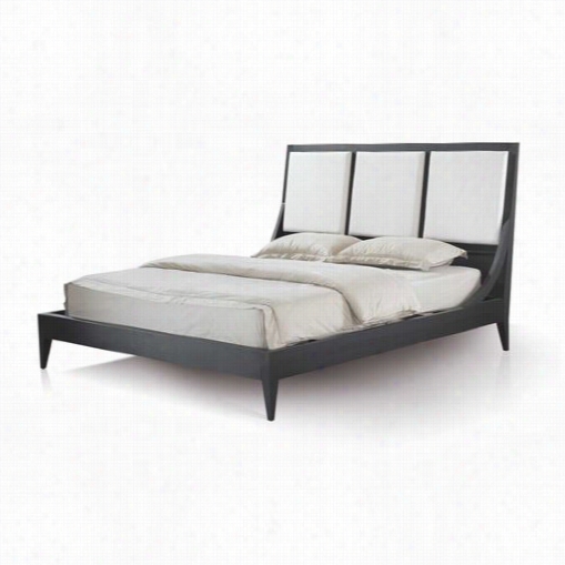 Allan Copley Designs 30703-80-ek Bonita Eastern King Bbed With Upholstered Headboard And Mocha On Oak