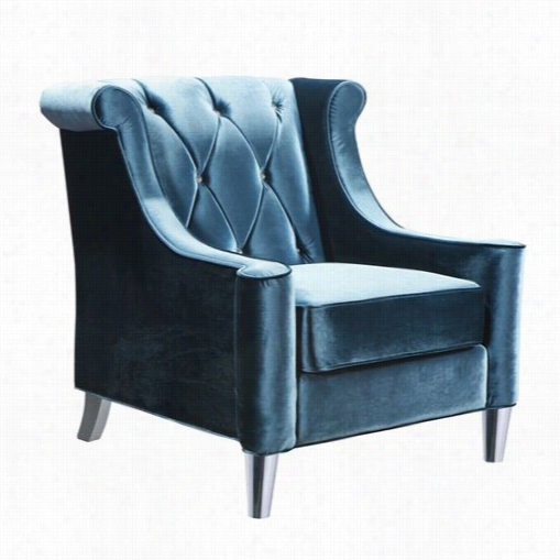 Armen Living Lc8441blue Barrister Chair In Blue