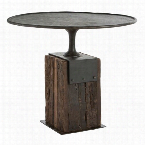 Arteriors Dd2062 Anvil Entry Table In Burnt Waxed/dark Waxed