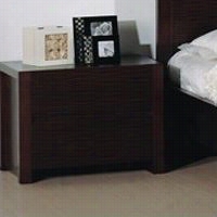 Be Verly Hills Furniture Etch-n-s Etch Night Stand In Wenge