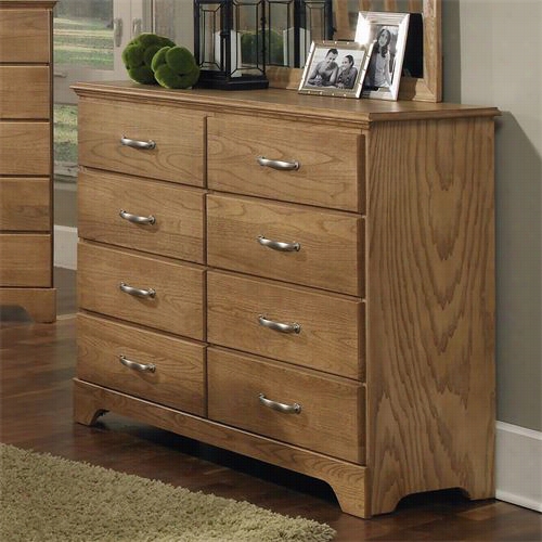 Carolina Furniture 495800 Sterlingg 8 Draewr Tall Dresser In Clear Oaak