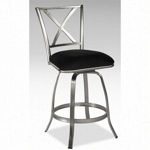 Chintaly Imports Auddrey-bs Audrey X Back Swivel Bar Stool