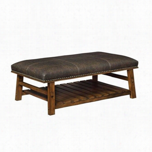 Coast To Coast 56134 Accent Bench In Foster Mid Brown With Dark Brown