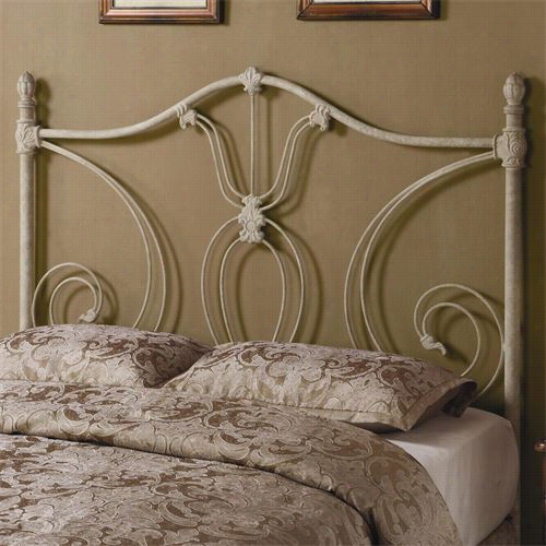 Coaster Furniture 300188qf Full/queen Metal Headboard In Ivory