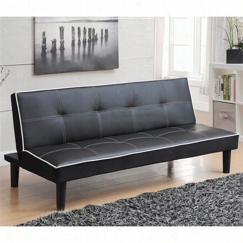 Coaster Equipage 550044 Modern Sofa Bed In Black