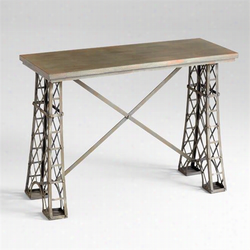 Cyan Design 05054  Vallis Solace Table In R Aw Steel