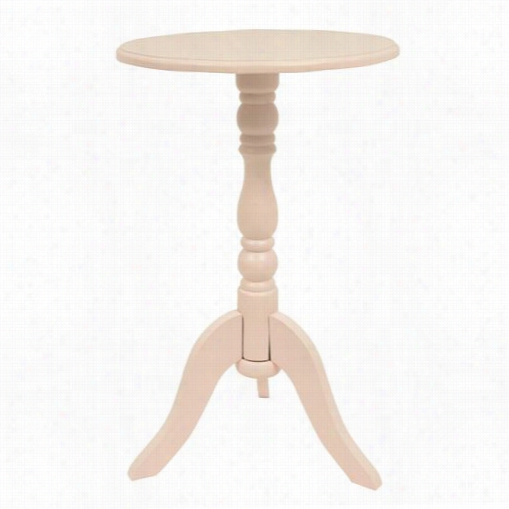 Decor Therapy Fr1813 24"" Soft Pink Pedesttal Table