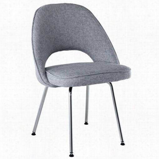 Eas Tend Imports Eei-622-lgr Cordelia Side Chair In Light Gray Fabric