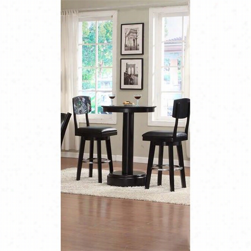 Eci Furniture 480-00-bs2 Godard Bar Stool With Art On Front In Black