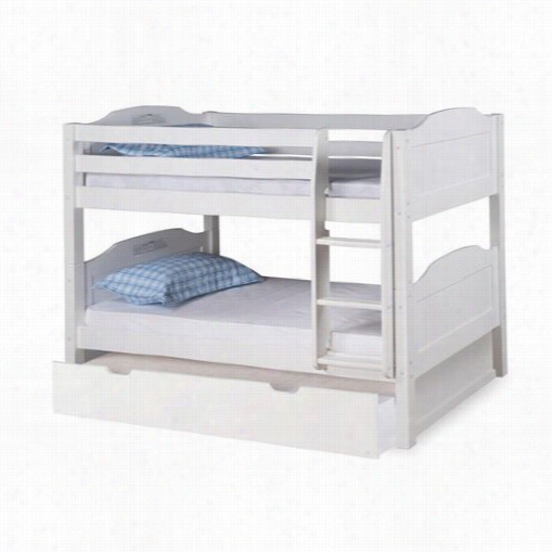 Expandithre  Ex9002 Low Panel Bunnk Bed With Trundle And Attached Ladder
